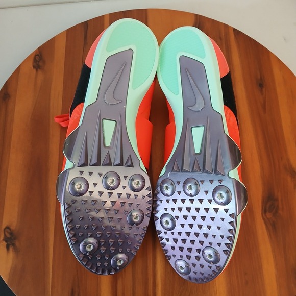 Nike‎ Air Zoom Pole Vault Elite Track Shoes Mens 9.5 Orange Training FZ9649-600 main image 8